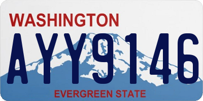 WA license plate AYY9146