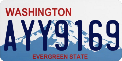 WA license plate AYY9169