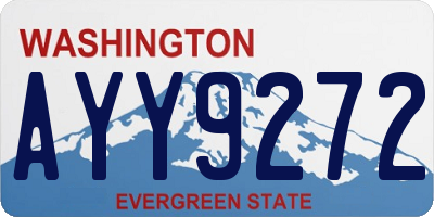 WA license plate AYY9272