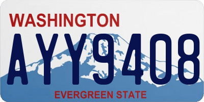 WA license plate AYY9408