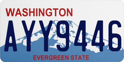 WA license plate AYY9446