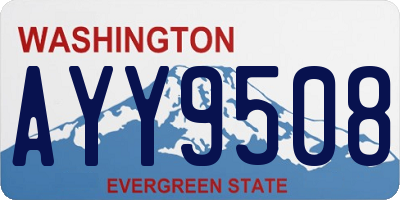 WA license plate AYY9508