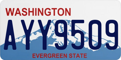 WA license plate AYY9509