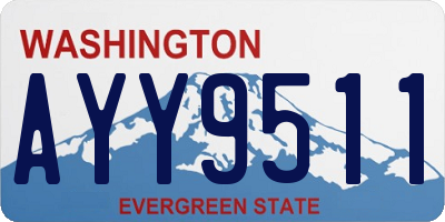 WA license plate AYY9511