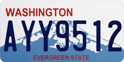 WA license plate AYY9512