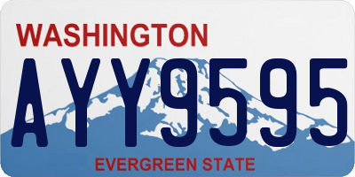 WA license plate AYY9595