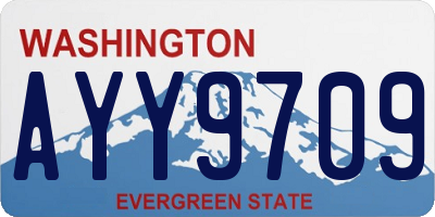 WA license plate AYY9709