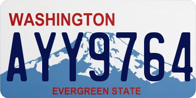 WA license plate AYY9764