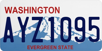 WA license plate AYZ1095