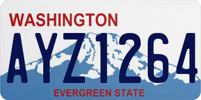 WA license plate AYZ1264