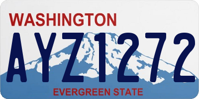 WA license plate AYZ1272