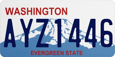 WA license plate AYZ1446