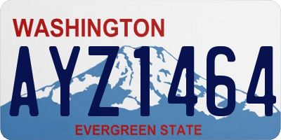 WA license plate AYZ1464