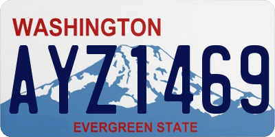 WA license plate AYZ1469