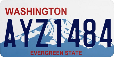 WA license plate AYZ1484