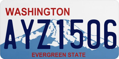 WA license plate AYZ1506