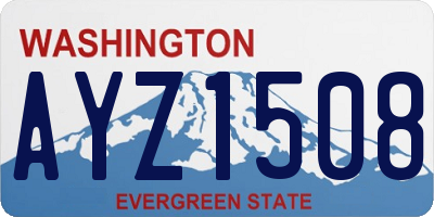 WA license plate AYZ1508