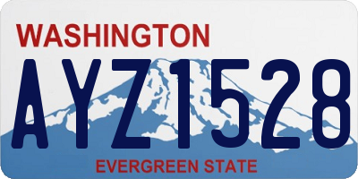 WA license plate AYZ1528