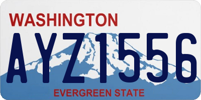 WA license plate AYZ1556