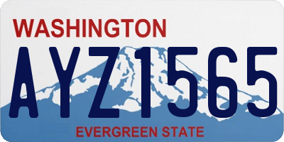 WA license plate AYZ1565