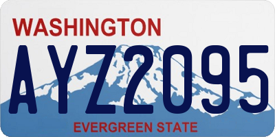 WA license plate AYZ2095