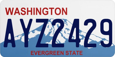 WA license plate AYZ2429