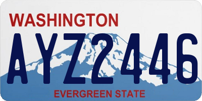 WA license plate AYZ2446