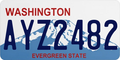 WA license plate AYZ2482