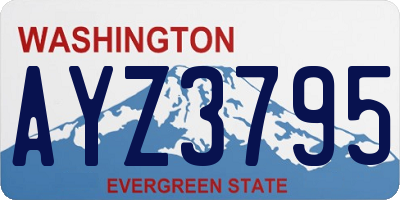 WA license plate AYZ3795