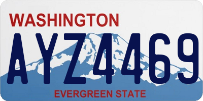 WA license plate AYZ4469