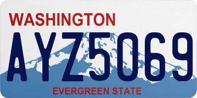 WA license plate AYZ5069