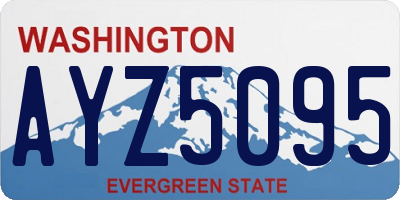 WA license plate AYZ5095