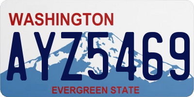 WA license plate AYZ5469