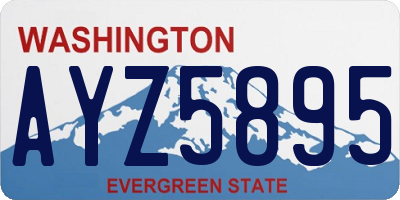 WA license plate AYZ5895