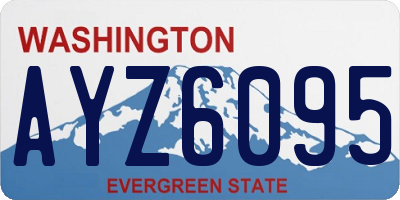 WA license plate AYZ6095