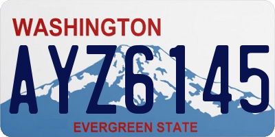 WA license plate AYZ6145