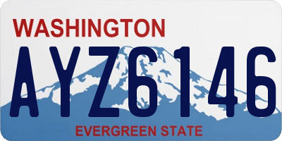 WA license plate AYZ6146