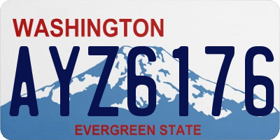 WA license plate AYZ6176