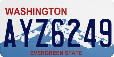 WA license plate AYZ6249