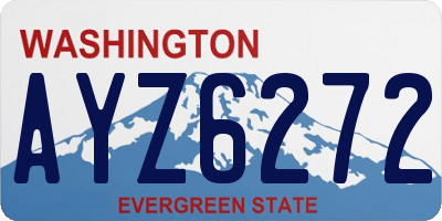 WA license plate AYZ6272