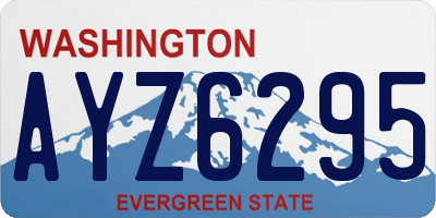 WA license plate AYZ6295