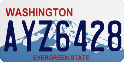 WA license plate AYZ6428