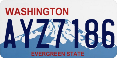 WA license plate AYZ7186