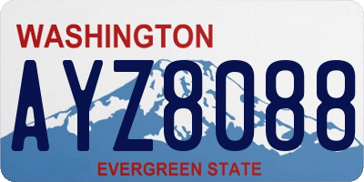 WA license plate AYZ8088