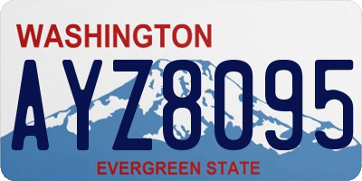 WA license plate AYZ8095