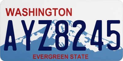 WA license plate AYZ8245