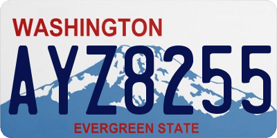 WA license plate AYZ8255