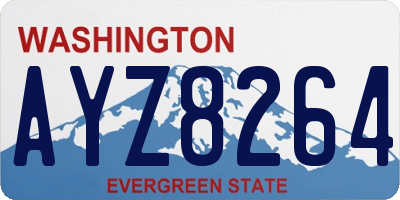 WA license plate AYZ8264