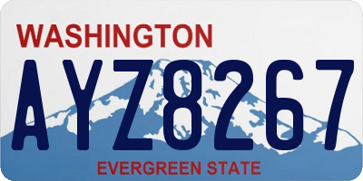 WA license plate AYZ8267