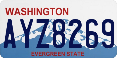 WA license plate AYZ8269